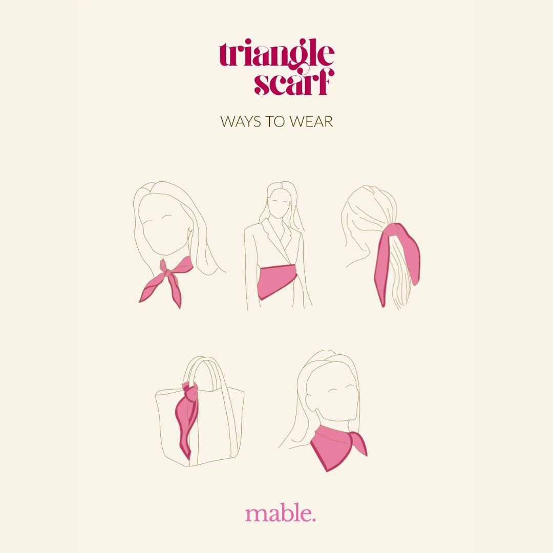 triangle scarf - way to wear - Liefs uit Zierikzee 