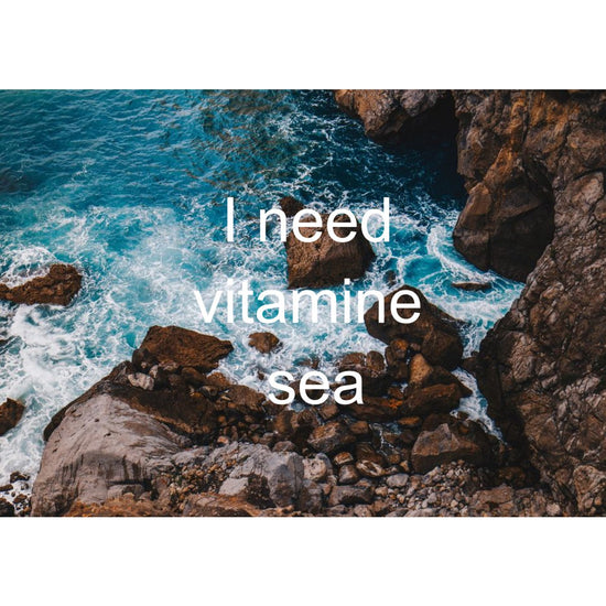 Karte Ich brauche Vitamin Meer