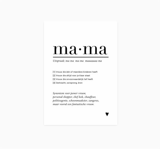 Karte Mama