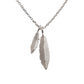 ketting feather - zilver